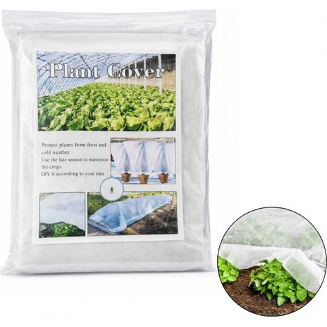 Agrotextil multiusos para cubrir, jardín, primavera, blanco 2,5 x 5 m OA02 (1/5)