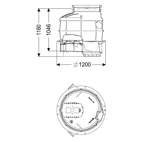 KESSEL 881005-DN150 chambre de retenue DN150 LW 1000