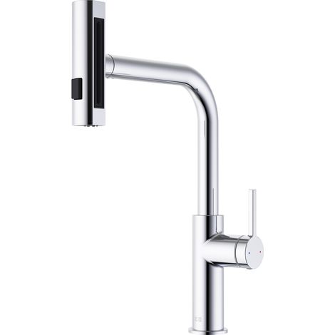 Essebagno Miscelatore Esserain per lavabo con doccetta estraibile cromo