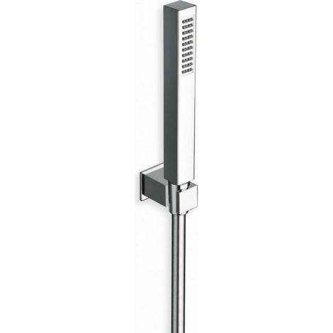 KIT SUPPORT CARRE + DOUCHETTE CARRE CHROME - CRISTINA ONDYNA PD64651 (1/2)
