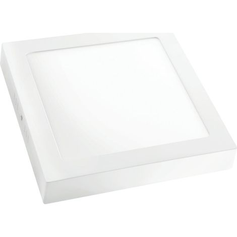 Downlight led matel cuadrado blanco superficie 18w chip samsung luz 4200K (1/3)