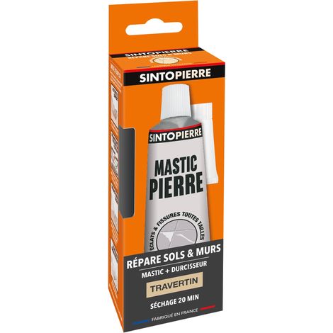 Répare sols et murs travertin (parement, pierres, travertin, comblanchien) 100g Travertin SINTO