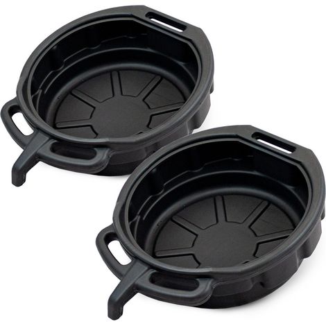 2x Bituxx Ölauffangwanne 15L Universal-Auffangwanne Mehrzweckwanne Ölauffangbehälter Ölwanne Öl Wechsel laugen- und säurefest (1/5)