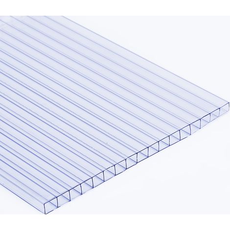 Polycarbonate Twin Wall Sheet Clear 4m x 1m x 10mm