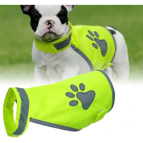 1 Gilet Chien Bandes Réfléchissantes, Harnais Réglable Polyester, Pour Promenades Nocturnes (1/5)