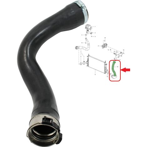 Intercooler Turbo Hose Pipe for Vauxhall Opel Insignia 2.0 CDTI (2008-2017) 13242121 860118 22990025