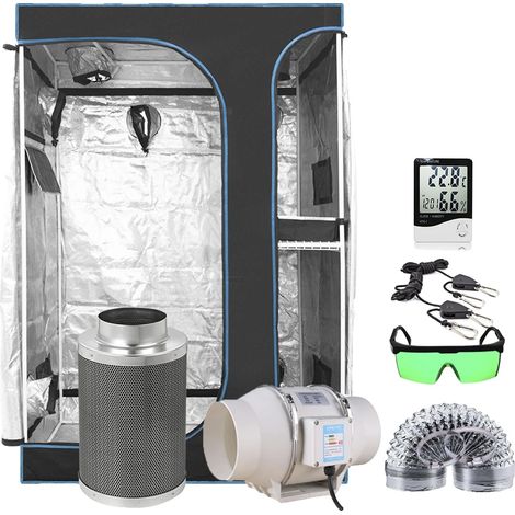 Boîte de culture intérieure, Système de culture hydroponique, Kit de tente complet, Plusieurs tailles disponibles, Set 120X90X180CM (1/2)