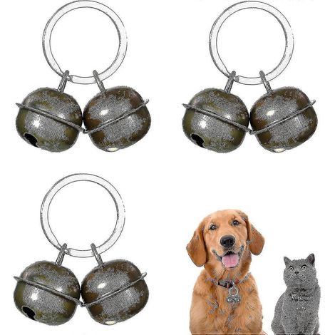 Filiyano-Lot de 3 clochettes extra-fortes pour chats et chiens, clochettes de suivi pour animaux, clochettes pour colliers de chien, DWDDZ (1/2)