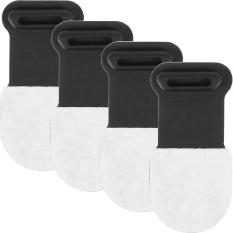 Bouchons de Port Micro USB pour Téléphone Portable, Protection Anti-poussière, Lot de 4, Silicone Souple, Noir, Compatibles Système Mobile, Accessoires Maintenance Téléphonique (1/5)