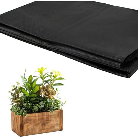 Doublure en tissu pour grands légumes, plantes, 210 x 162 cm, doublure extérieure non tissée pour pot en bois pour cultiver des légumes, des fleurs, des plantes (1/5)