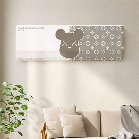 Housse de climatiseur mural en tissu motif ours classique Grand 3P 103x24x32cm 3p 103 24 32cm 120 g – Livraison gratuite
