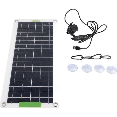 Solar-Wasserpumpen-Set: Einstellbare, effiziente Springbrunnenpumpe mit 30-W-Solarpanel für Aquarien und kleine Teiche (1/5)