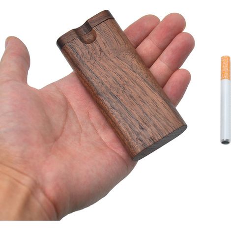 Boîte de Stockage Bois pour Art - Boîte Portable Noix Main Faite avec Couvercle Boîte Bois d'Art Cadre Homme Papa Cadeau (1/5)