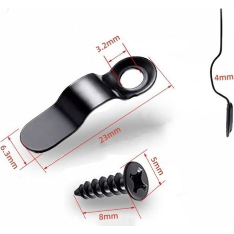 Lot de 100 boutons rotatifs pour cadre photo, clips de fixation pour cadre photo, clips de fixation avec vis, clips de support pour accrocher des photos (1/3)