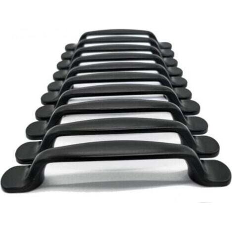 (20 Stück, schwarz) Griffe mit einem Lochabstand von 96 mm, geeignet für Schränke, Kleiderschränke, Schubladen und Schuhschränke (1/4)