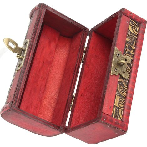 Boîte à Bijoux égyptienne, Style Européen Vintage Classique Caisse en Bois Boîte de Rangement de Bijoux Conteneur Décoration de la Maison (1/5)