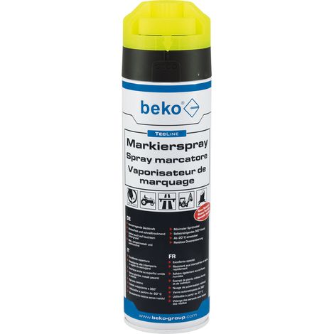 TecLine Markierspray 500 ml LEUCHTGELB DE/IT/FR (1/4)