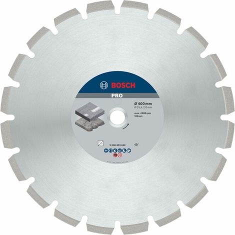 Bosch PRO Disque diamant asphalt 400 x 20/25,4 mm - 2608603642 (1/5)