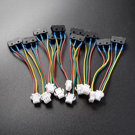 10 micro-interrupteurs pour chauffe-eau à gaz, commande miniature marche/arrêt à trois fils, sans prise. (1/5)