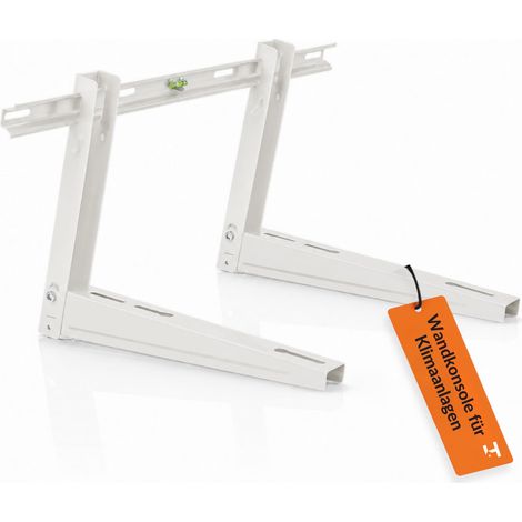 HausHeld Wandhalterung 420 mm weiß für Klimaanlage bis 100 kg (1/5)