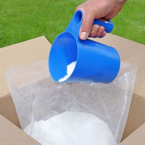 Outils de mesure pour piscine, produits chimiques, seaux doseurs, cuillères doseuses avec poignées