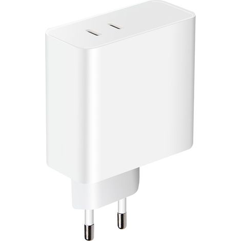 Chargeur secteur 2 USB-C 65W (20+45W) Power Delivery - blanc (1/5)