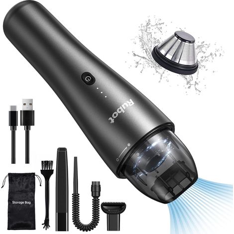 Aspirateur à main, sans Fil avec Batterie, , 7000Pa 70W Aspirateur Voiture Puissant, Portable USB, noir (1/5)