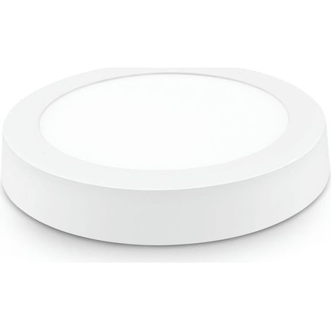 Downlight led superficie redondo blanco matel 12w 2700K (1/3)
