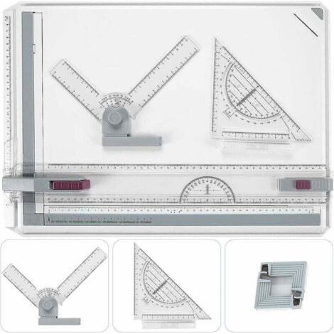 A3 drawing table, DIN A3 drawing table, with parallel movement function and adjustable angle, suitable for professional work. (1/4)