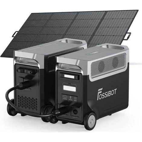 Generador Eléctrico-FOSSiBOT-F3600PRO-3840Wh-3600W-Estación Eléctrica + Batería FB3840 LiFePO4 con Panel Solar de 400W (1/5)
