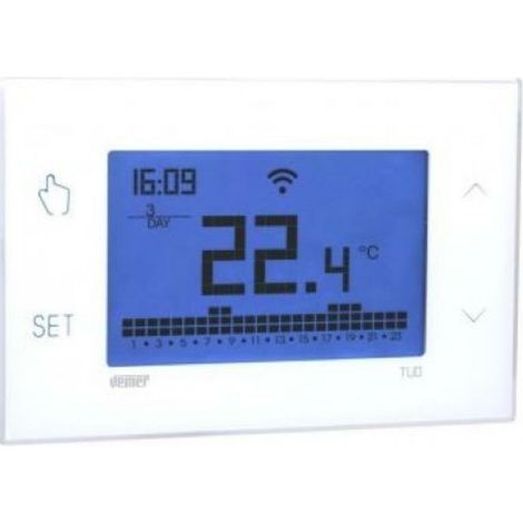 Ihre wlan-lite-touchscreen-chronothermostat fÜr die wandmontage mit wochenprogrammierung farbe weiß ve785700
