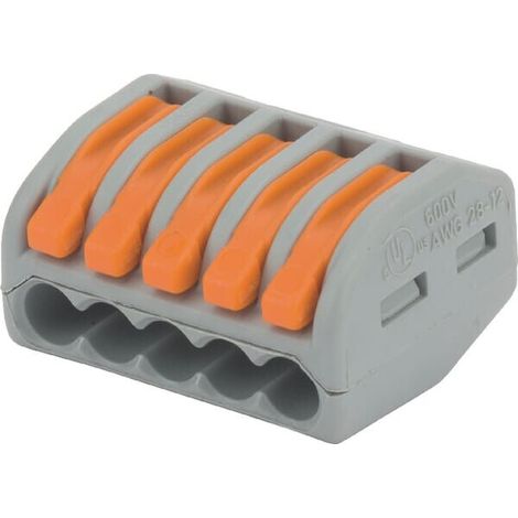 Wago Classic borne de conexión gris 32 A 5 conductores