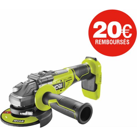 Meuleuse d'angle brushless RYOBI 18 V One+ - sans batterie ni chargeur - R18AG7-0 (1/5)