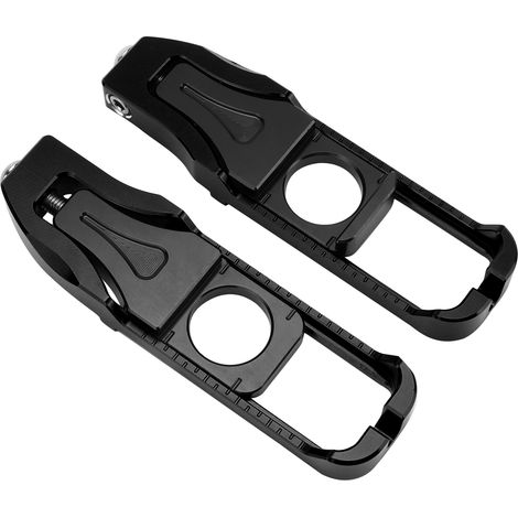 Paire de tendeurs de chaîne gauche et droit de rechange pour moto Yamaha YZF R6 2017-2020 (noir) (1/5)