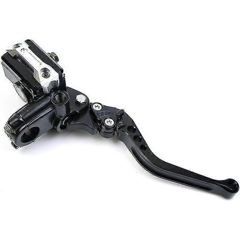 Levier de maître-cylindre d'embrayage 22 mm pour moto Honda CBR600 F4 2005, KX250F, Yamaha R6 2016, Kawasaki Vulcan 1500 - Noir, côté droit (1/5)