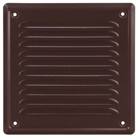 Rejilla de ventilación de acero con recubrimiento en polvo WM 250 BR marrón