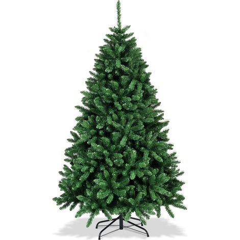 Albero di Natale 183cm in PVC 1355 rami supporto metallico effetto realistico (1/5)
