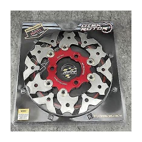 Disques de frein universels 20057 mm / 22070 mm / 26060 mm pour motos/scooters/motos sportives, usinés CNC, compatibles Yamaha, Honda, Suzuki, KTM - Style B 220, rouge