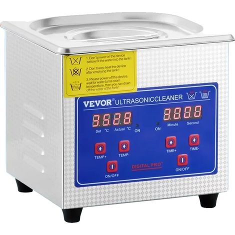 Nettoyeur Ultrasonique, Puissance de Nettoyage Profond, Utilisation Facile, 1.3L-60W, 220V-240V Prise EU-d (1/2)