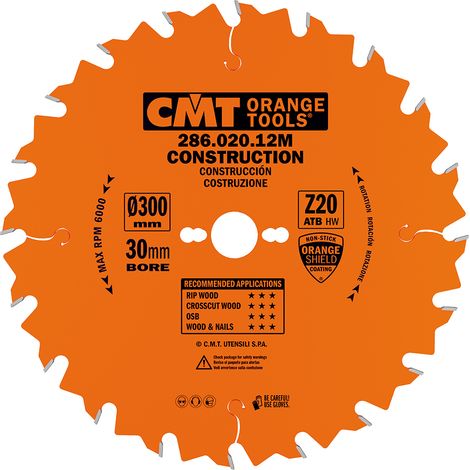 286.020.12M SIERRA CIRCULAR PARA LA CONSTRUCCION 300X2.8X30 Z=20 ATB (1/5)