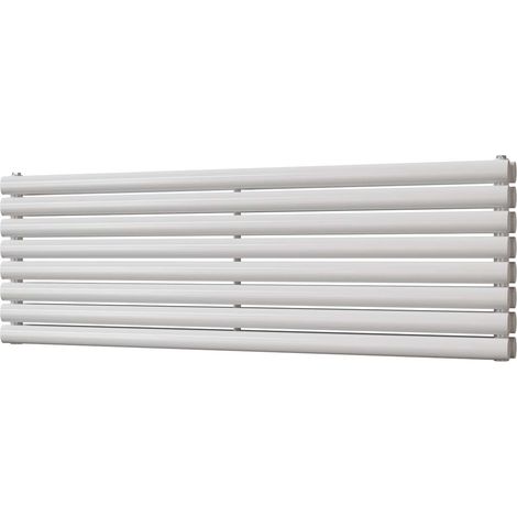 Omeara Axis - White Horizontal Radiator H464mm x W1400mm Double Panel