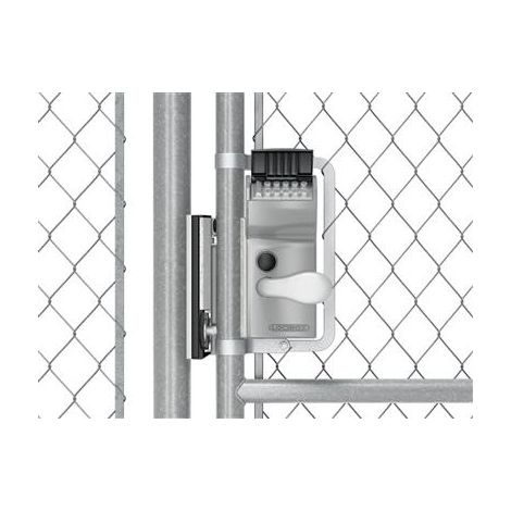 Étrier réglable pour portail grillagé pour serrures à codes mécaniqueM, LF et LL - LOCINOX -