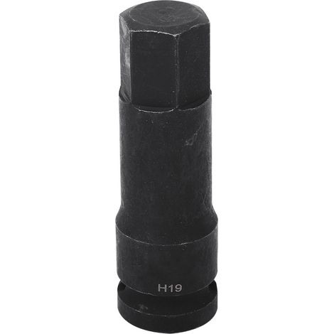 Adaptateur Clé À Chocs Pneumatique 1/2 Pouce Hexagonal Traité Au Carbone Pour Atelier Mécanique - 1 Pièce (1/5)