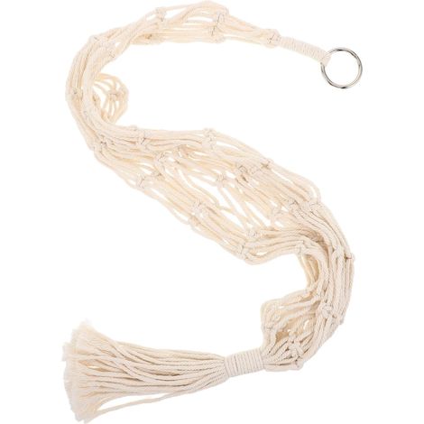 Panier suspendu en macramé pour fruits et légumes décoration murale de style bohème (1/5)