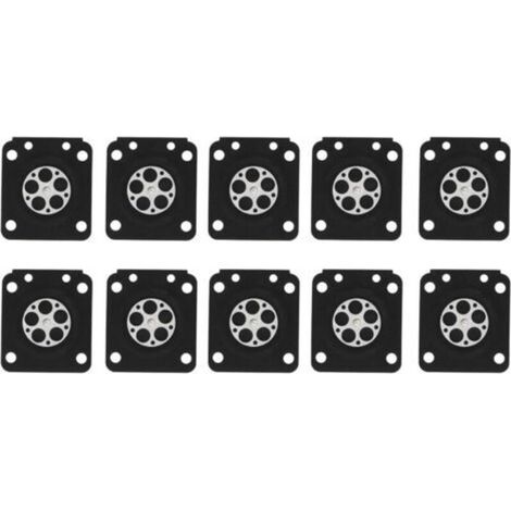 10 pièces de carburateur diaphragme Joint Reconstruction Kit de réparation tronçonneuse carburateur Membrane Joint Ensemble adapté pour ZAMA180、ZAMA C1U、STIHL MS210 230 250 (1/5)