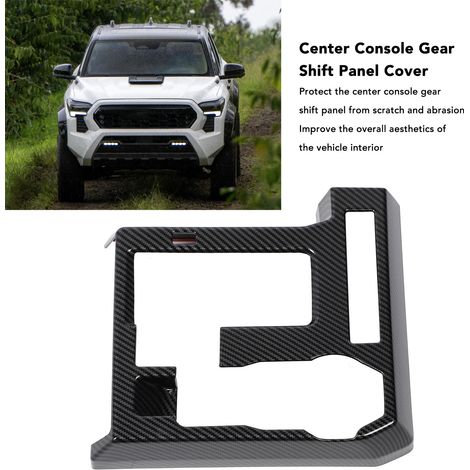 Cover Console Cambio Tacoma 2024 in Fibra di Carbonio Decorativo Protezione (1/5)