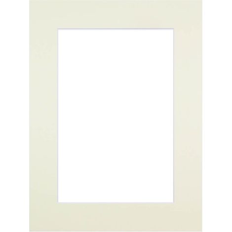 Passe-partout crème 30x40 cm ouverture 20x30 cm, en carton - fabriqué en France (1/3)