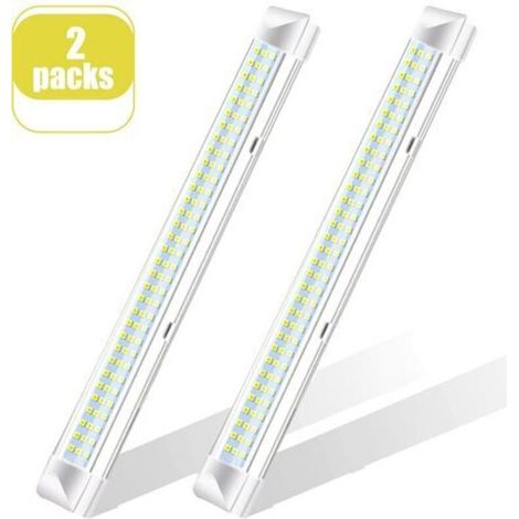 LED-Lichtleiste, DC 12-80V, Fahrzeuginnenbeleuchtung, Schrankbeleuchtung/Universelle Beleuchtung für Schränke/Auto, LKW, Fahrzeug, Wohnmobil, Boot, Deckenleuchte (108 LEDs, 2 Stück)