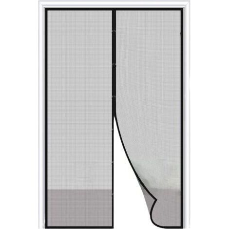 [JAMAIS UTILISÉ]Moustiquaire magnétique pour porte de balcon, porte de terrasse, porte de cave, montage facile avec montage adhésif pour porte de balcon, porte de terrasse, porte de cave 80 x 210 (1/4)