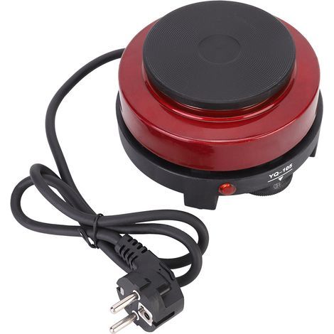 Mini poêle électrique portable 500W – Plaque chauffante rouge 220-240V – Alliage durable – Chauffage rapide jusqu'à 500°C (1/5)